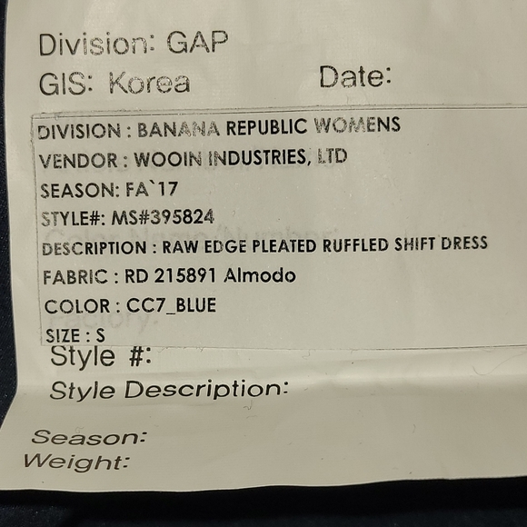 Banana Republic Windowpane Shift Dress Size Medium - Picture 5 of 5